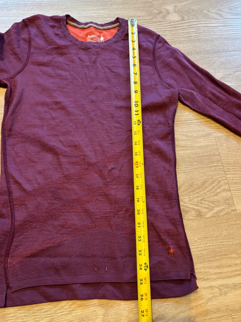 Smartwool Women’s Intraknit Merino Crew Base Layer Top Berry Size Large Read* - Picture 8 of 13